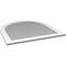 Ekena Millwork Round Top Surface Mount PVC Gable Vent: Functional, w/ 3-1/2"W x 1"P Standard Frame, 40"W x 42"H GVPRT40X4201SF - alternate 4